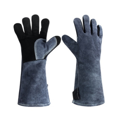 Перчатка термостойкая 45*15 см. (до +500°С) кожа (1 пара) MGSTEEL 69245