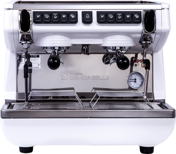 Кофемашина рожковая автоматическая NUOVA SIMONELLI APPIA LIFE COMPACT 2GR V 220V WHITE+ECONOMIZER+HIGH GROUPS