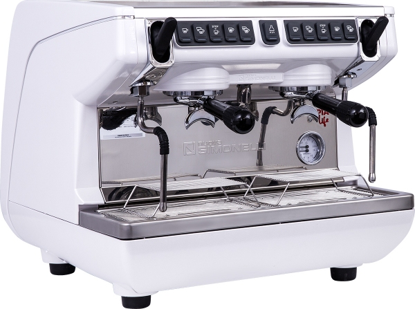 Кофемашина рожковая автоматическая NUOVA SIMONELLI APPIA LIFE COMPACT 2GR V 220V WHITE+ECONOMIZER+HIGH GROUPS