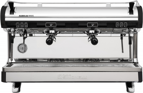 Кофемашина рожковая полуавтоматическая NUOVA SIMONELLI AURELIA WAVE 2GR S 220V BLACK+HIGH GROUPS+LED