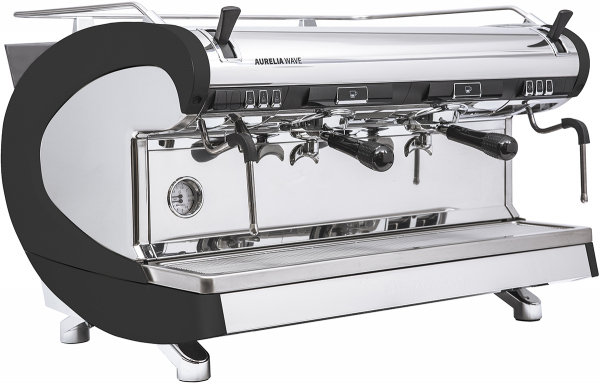 Кофемашина рожковая полуавтоматическая NUOVA SIMONELLI AURELIA WAVE 2GR S 220V BLACK+HIGH GROUPS+LED