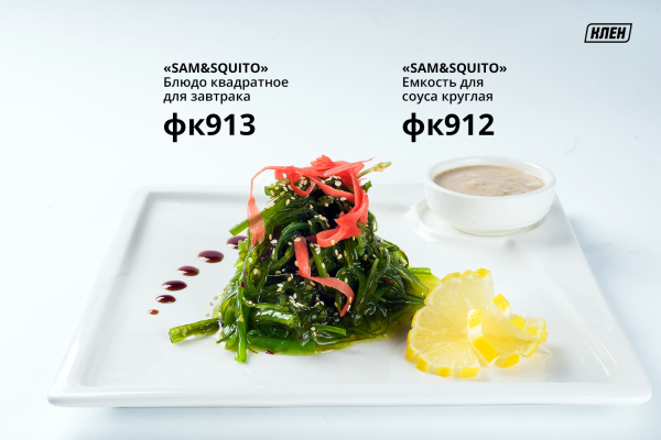 Блюдо квадратное для завтрака L 34 JIANGMEN фк913