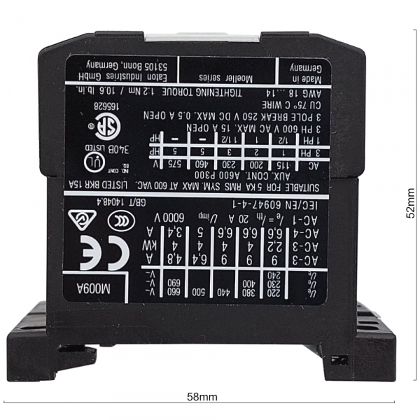 Контактор 9а мини 3P+1но катушка 230V